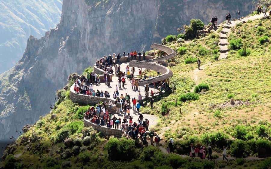 2-Day Colca Canyon Tour to Puno with accommodation - La Cruz del Condor: the canyon drop and the condor ride