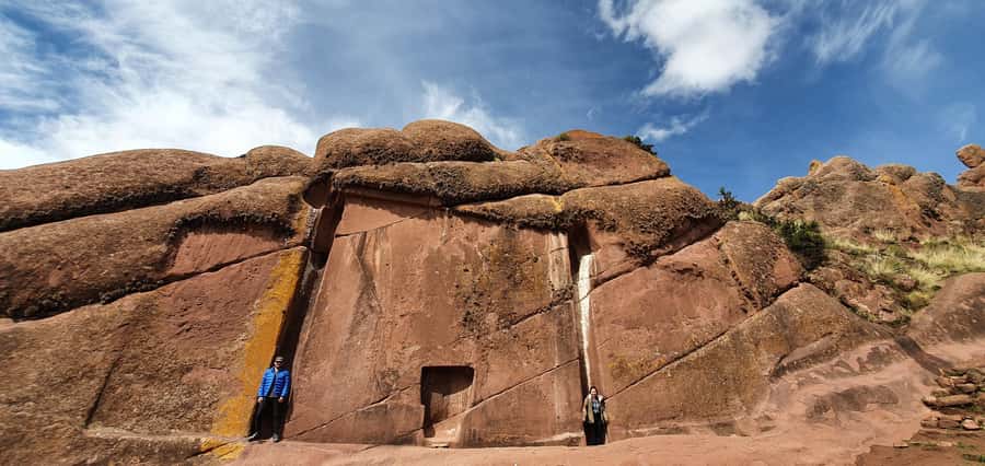 5h tour from Puno to Aramu Muru portal and Inca Ruins - Chucuito’s Temple of Inca Uyo: stone phalluses in an open courtyard