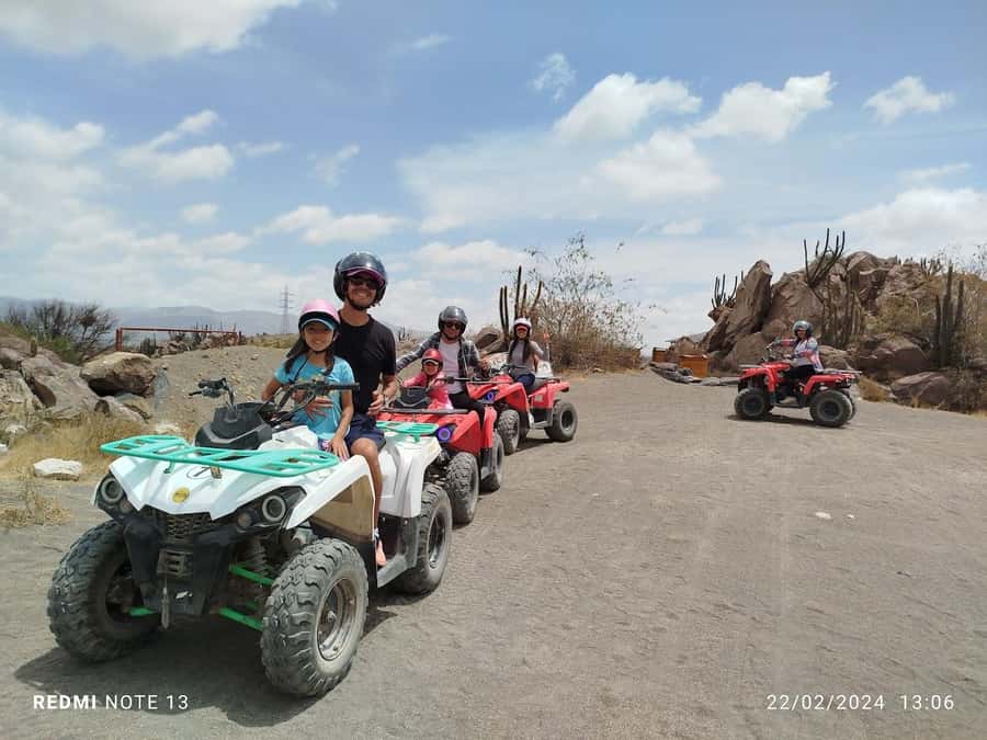 Arequipa: Quad Tour in Chilina Valley spectacular - ATV setup and safety gear: how the ride actually starts