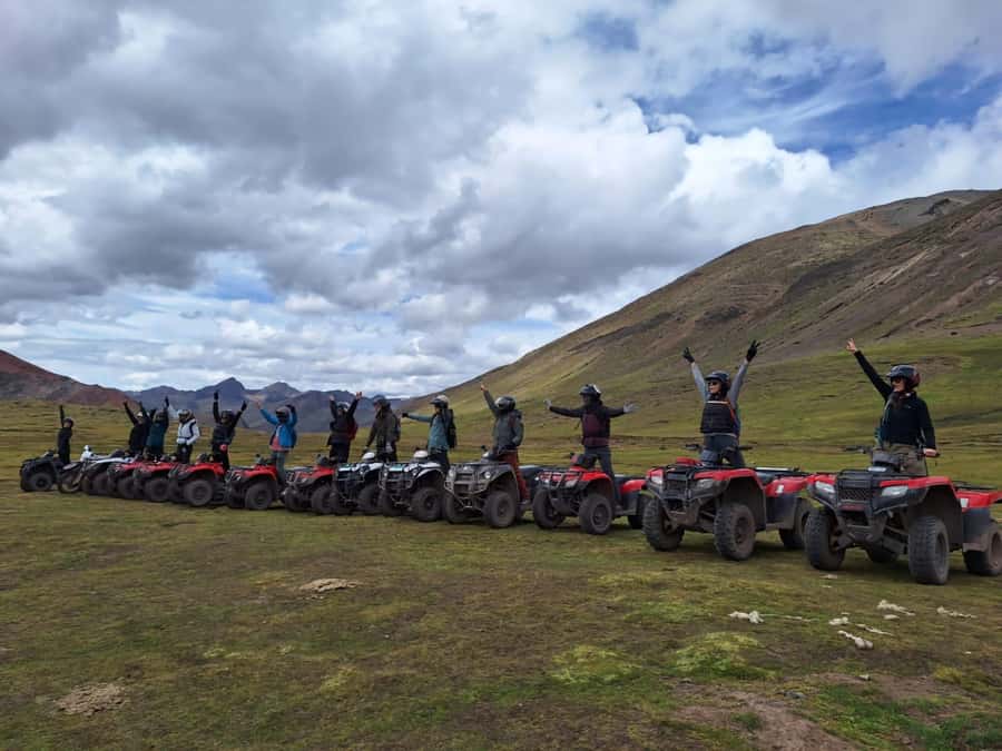 Cusco: Rainbow Mountain In Quad Bikes /walk 5 minutes/+meals - ATV base routine: practice, then real trail time