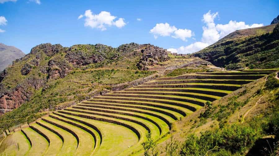 Cusco: Sacred Valley + Maras and Moray - Chinchero: textiles, ruins, and a colonial temple stop
