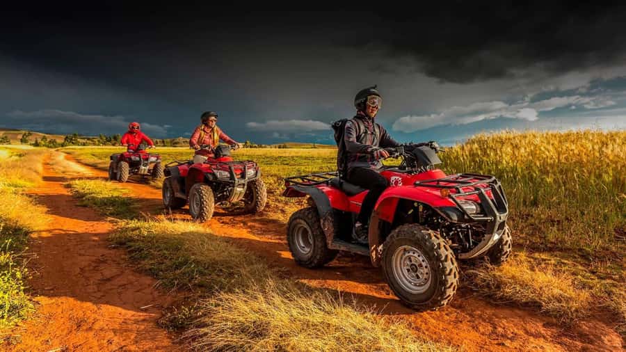 Cusco: Zipline + ATV's | Salt Mines of Maras and Moray | - Safety gear and the zipline: four cables, big views, real instruction
