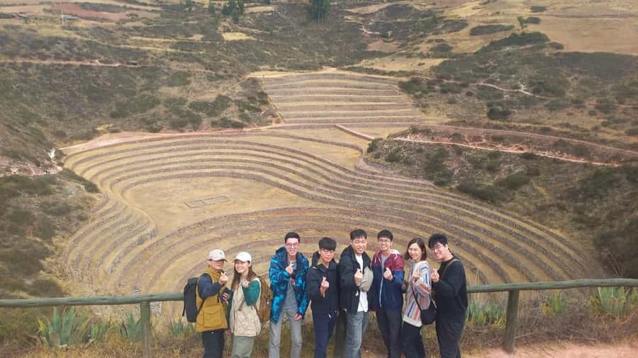 from Cusco: Atv Tour Maras, Moray, and Salt Mines - Moray: terraces and the Inca story your guide connects for you