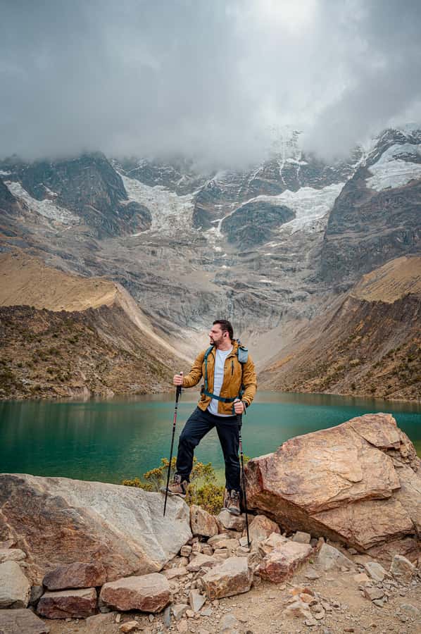 From Cusco: Humantay Lake Tour - Riding past the Salkantay Glacier on a dirt road