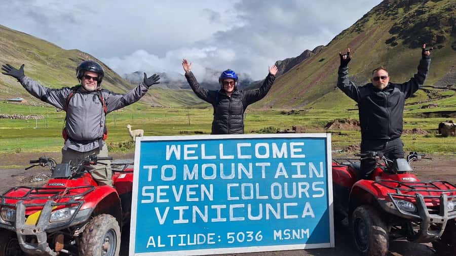 From Cusco: Mountain of colors and red valley on ATVs - Optional motorcycle rental and the easier options near the summit