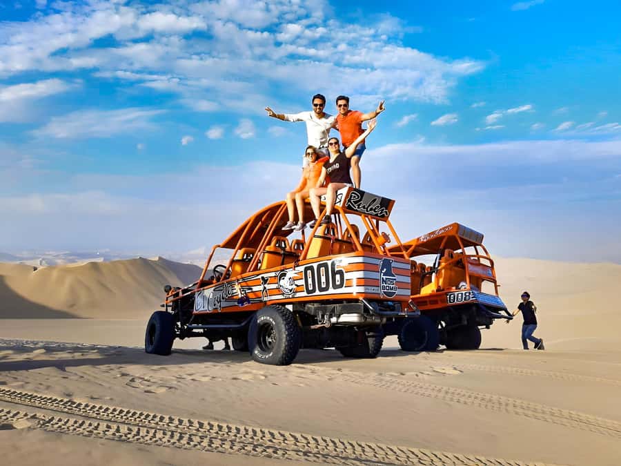 From Huacachina: Sandboarding and Dune Buggy Tour + Income - Huacachina dunes, a buggy ride, and a fast taste of adrenaline
