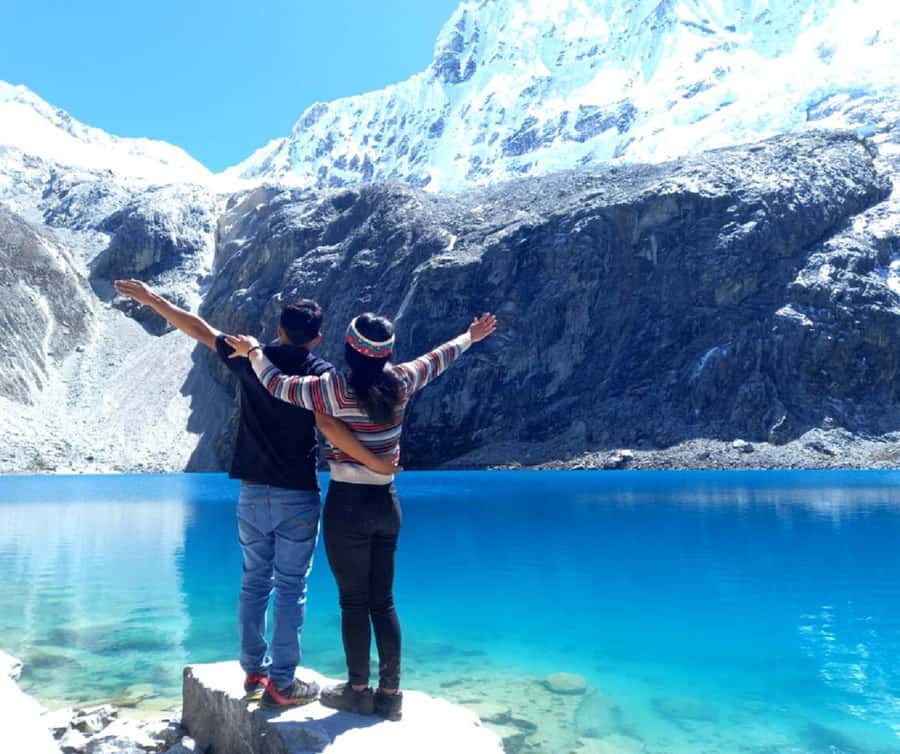 From Huaraz: Lake 69 Trek Day Tour - White Mountain Range - Cebolla Pampa (3,900 m): where the trek rhythm begins