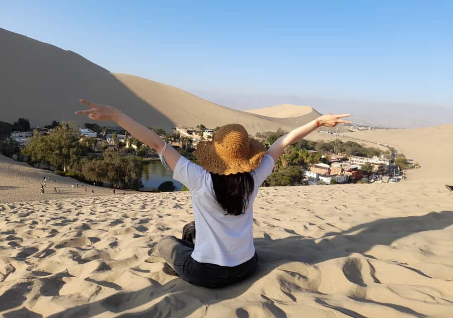 From Lima: Ballestas Islands, Huacachina with buggy Economic - Two tours stitched together: Ballestas penguins then Huacachina dunes