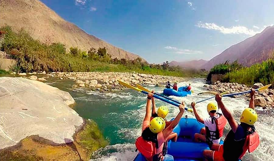 From Lima | Lunahuana River Rafting | Adventure in Canete - A 16-hour Lima-to-Lunahuaná schedule (5am to 9pm)
