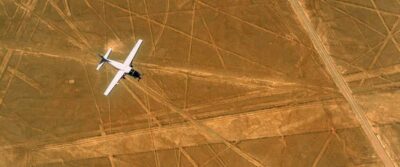 From Nazca: Small plane flight over the Nazca Lines - Inside the Cessna 207A: small group, panoramic windows