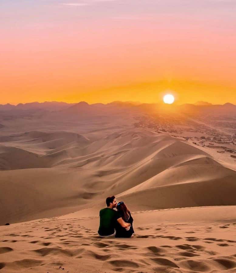 Huacachina: Dune Buggy & Sandboard | Huacachina Oasis | Ica - Sunset from the Top Dune Stop: Photos Without the Hassle