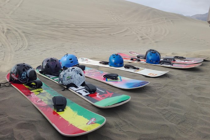 In Lima: Sandboarding Off Road Half Day!! - Getting Set Up: Helmet, Water, and What to Wear