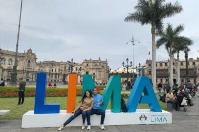 Lima City of The Kings Walking Tour Including Catacombs - Jirón de la Unión: wooden balconies, churches, and street-level Lima