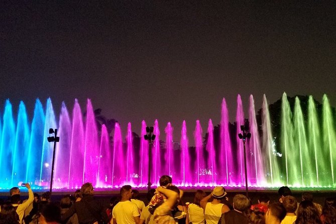 Lima FD Experience Pachacamac, Barranco, City Centre & Water Park - Magic Water Circuit: the Guinness-style fountain show with lights and music