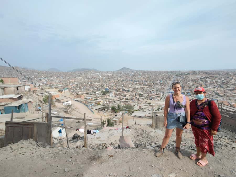 Lima: Villa El Salvador Shanty Town Tour - Yellow stairs and the urban project that changes access