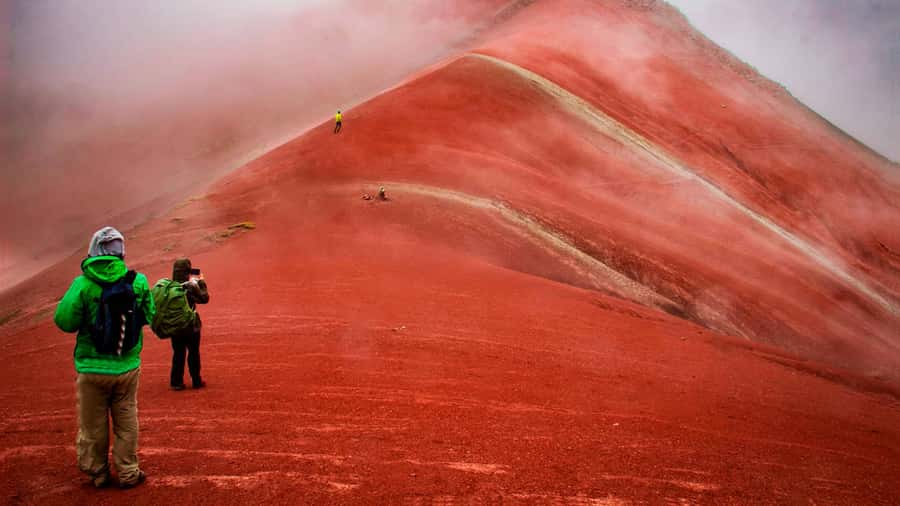 Peru: Rainbow Mountain and Red Valley View Point Tour - Phullawasipata trailhead and the first high-altitude views