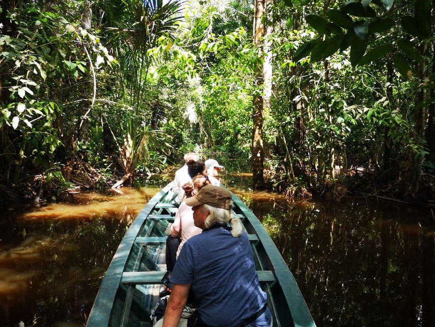 Puerto Maldonado: Lago Sandoval Day Trip with Lunch - Rowboat on Lago Sandoval: the best wildlife-viewing window