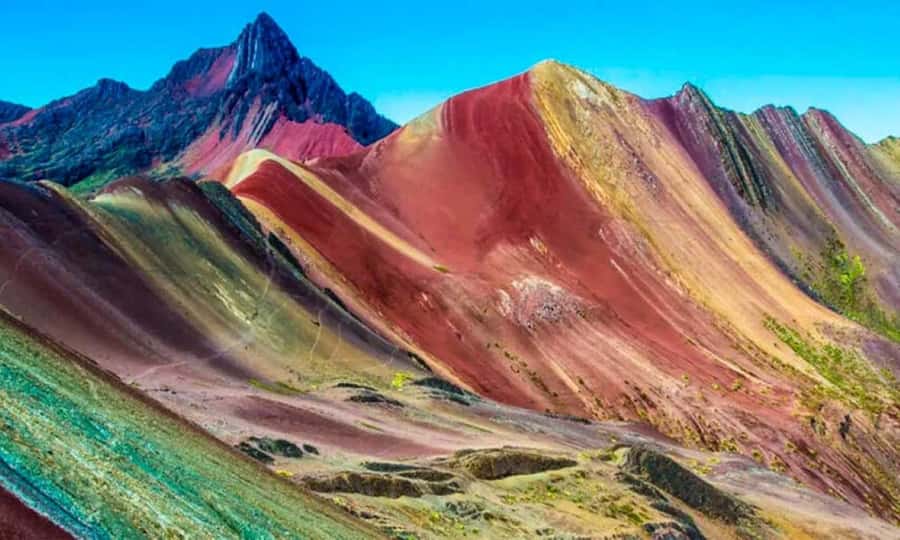 Rainbow Mountain Vinicunca Short Route + Red Valley - Cusipata breakfast and the climb from about 4,850 m